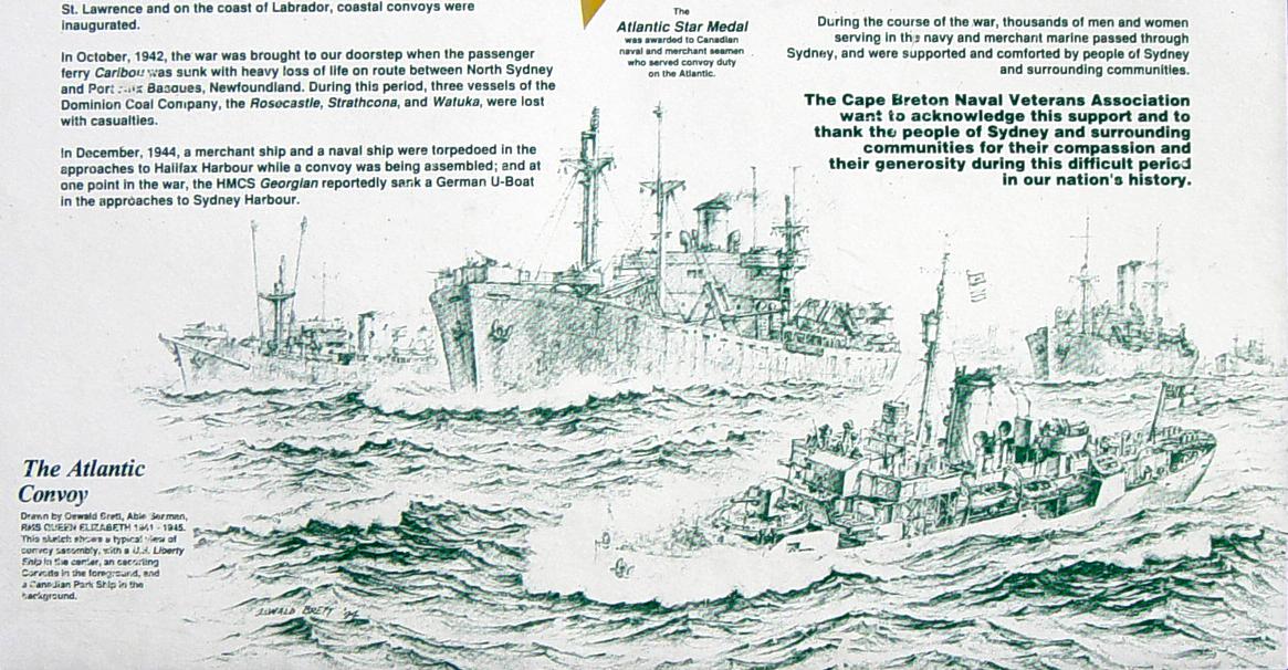 Sydney Harbour in WW2: Sydney Boardwalk interpretative panel