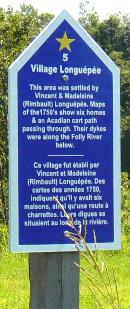 Colchester County: Acadian Heritage sign #05, Glenholme