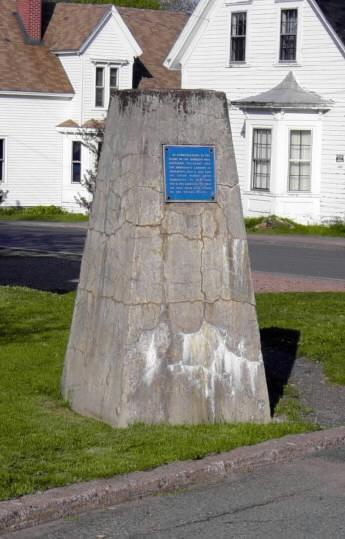 Parrsboro plaque: first air mail to U.S.A.