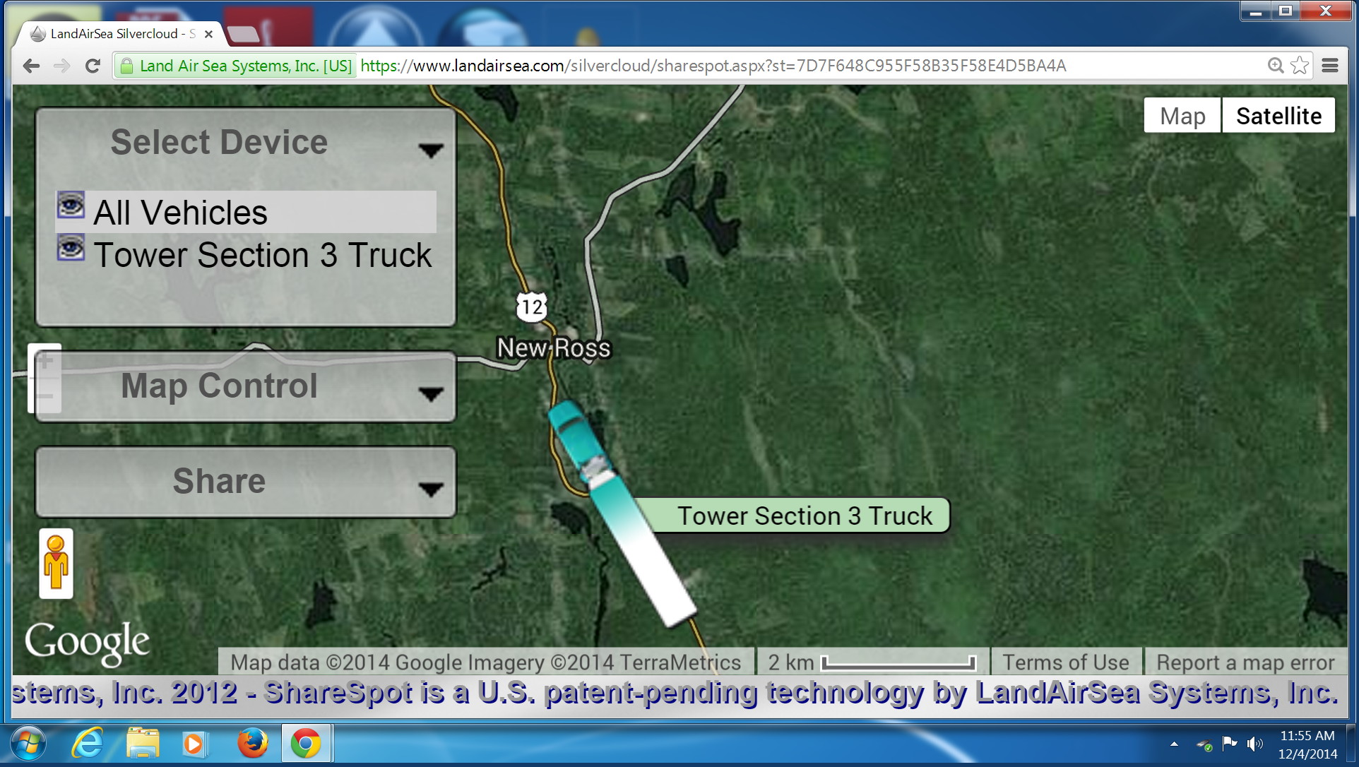 Silvercloud-Real-time-GPS-Tracking-LandAirSea-Systems-Inc-South-Canoe-2014dec04-1155h