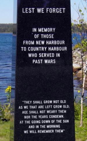 Goldboro: war memorial