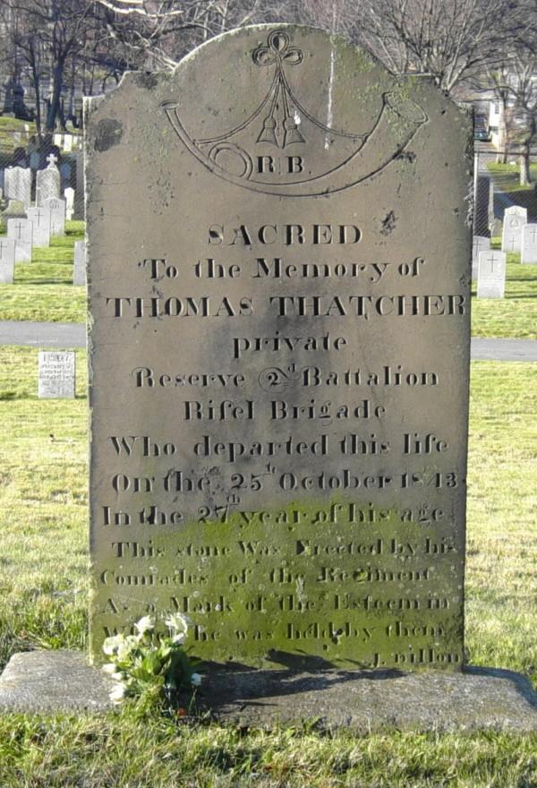 Halifax: Fort Massey cemetery, a tombstone