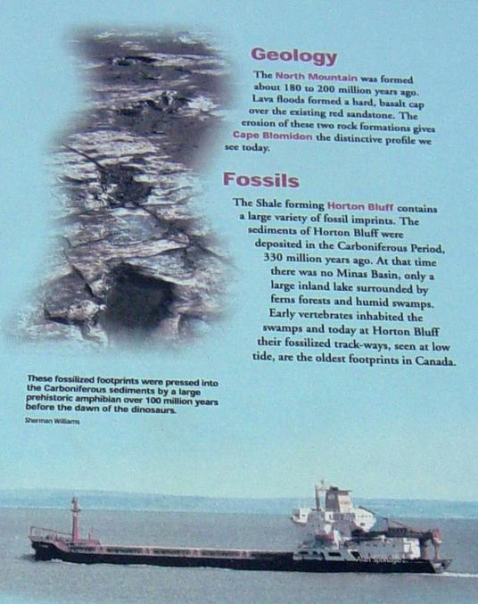 Nova Scotia, Avonport: Veterans Memorial View Park interpretative panels