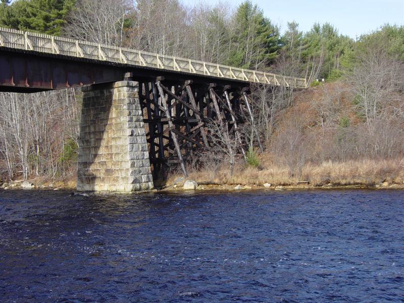 Martins River Bridge with new deck and handrail by Military Engineers