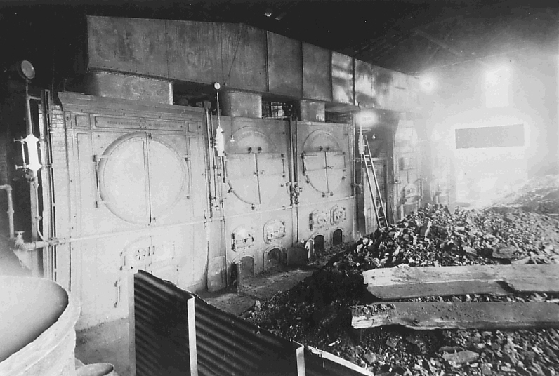 Power house boilers, Marconi Towers, Cape Breton Island, Nova Scotia