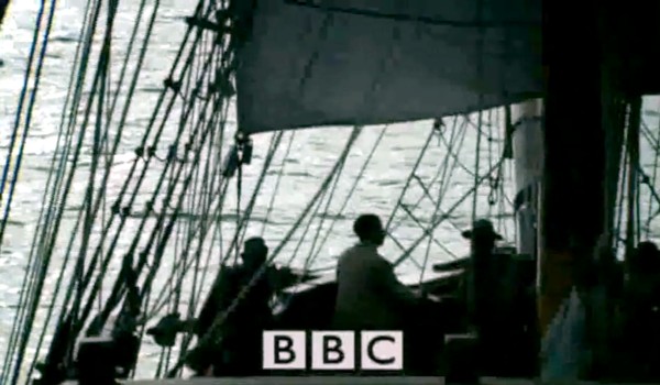 A frame from Rough Crossings, written and narrated by Simon Schama