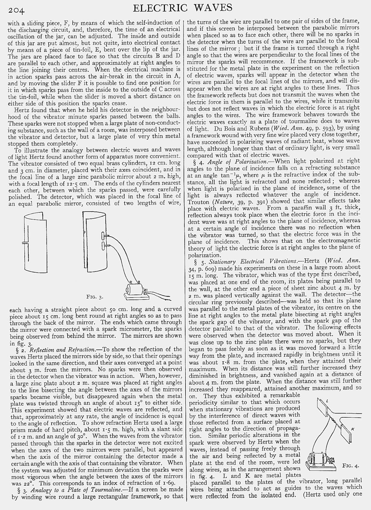 Electric Waves, by J.J. Thomson, page 204