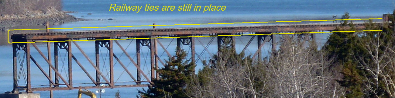 Dominion Atlantic Railway: Sissiboo River Bridge, Weymouth, Digby County, Nova Scotia, 10 Feb 2012