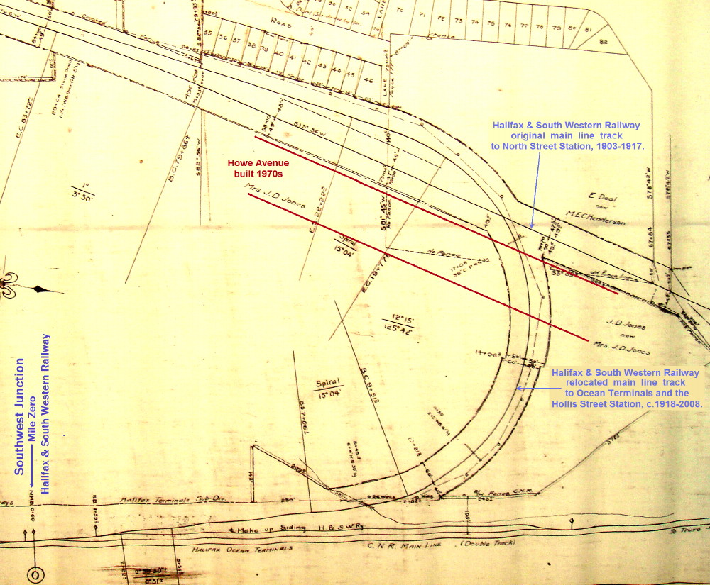 Nova Scotia: Map showing Southwest Junction, Halifax and South Western Railway Nova Scotia: Map showing Southwest Junction, Halifax and South Western Railway