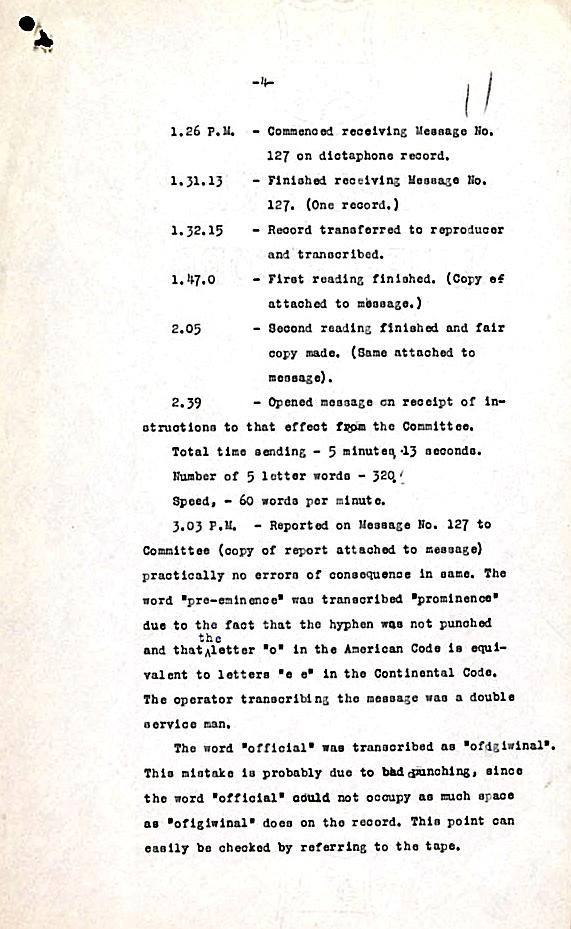 March 1913 Test Report page 4: Marconi Transatlantic Wireless Telegraph Service