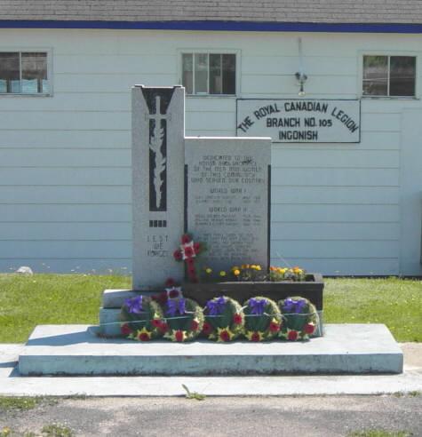 Ingonish: war memorial