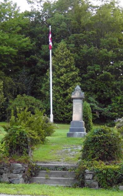 Carleton: war memorial, looking north